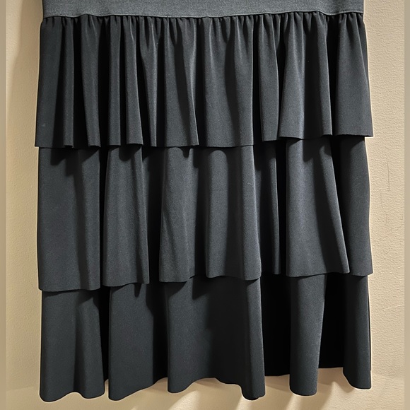 Annalee + Hope Ladies Size L Black Tiered Skirt - Picture 7 of 13